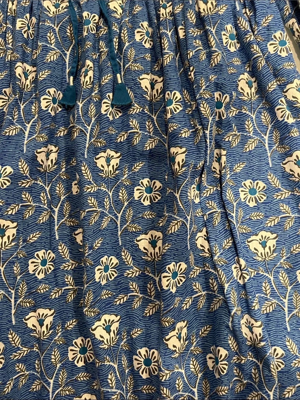 Pink Chicken Blue Floral Dress